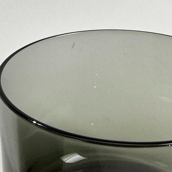 Teroforma Ekke Small Crystal Tumblers Charcoal Set of 2 Modern Midcentury MCM - Picture 5 of 5